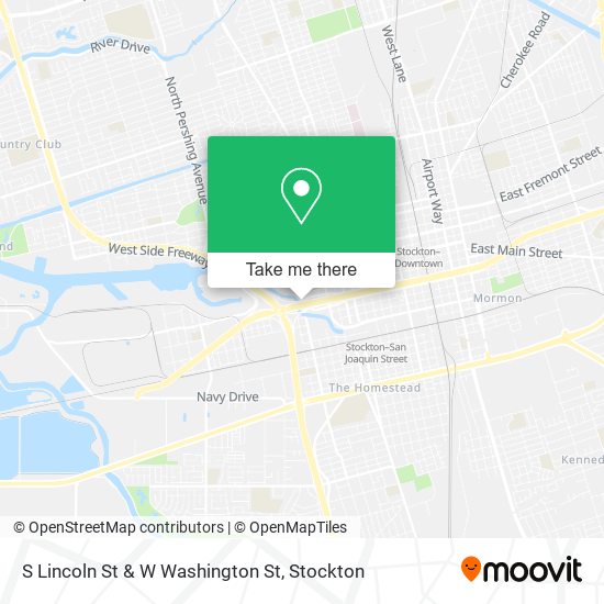 S Lincoln St & W Washington St map