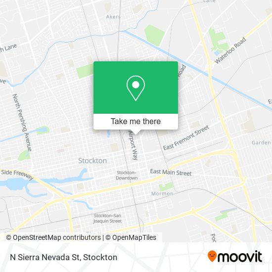 N Sierra Nevada St map