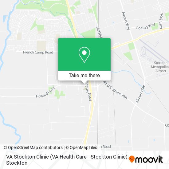 VA Stockton Clinic (VA Health Care - Stockton Clinic) map