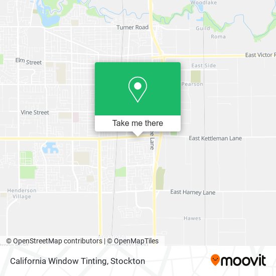Mapa de California Window Tinting