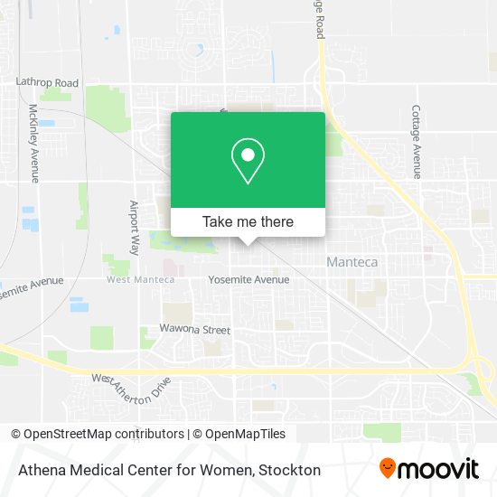 Athena Medical Center for Women map