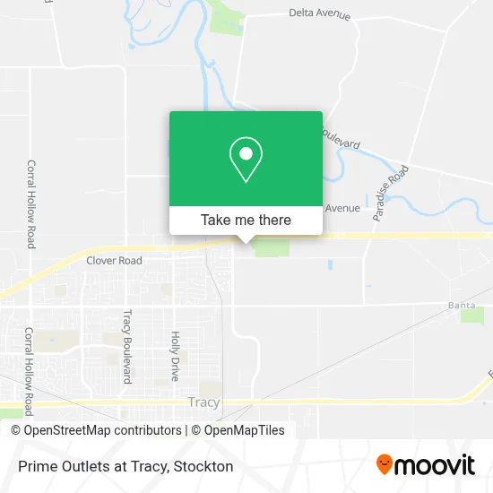 Prime Outlets at Tracy map