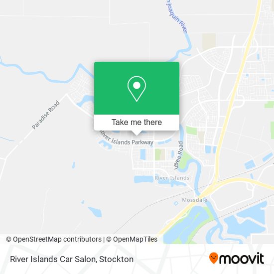 River Islands Car Salon map