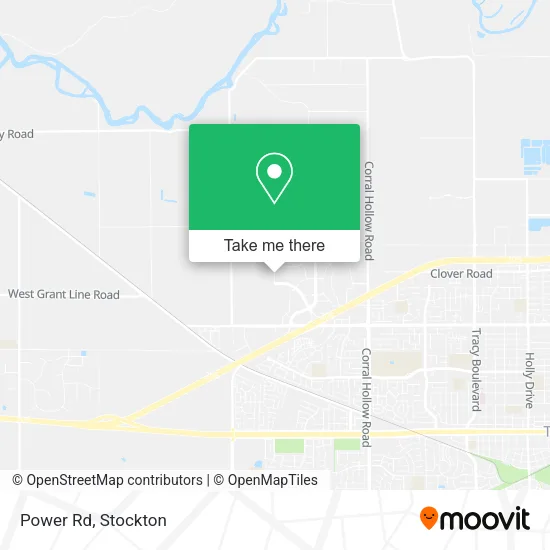 Power Rd map