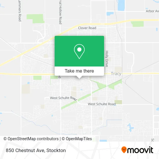 Mapa de 850 Chestnut Ave