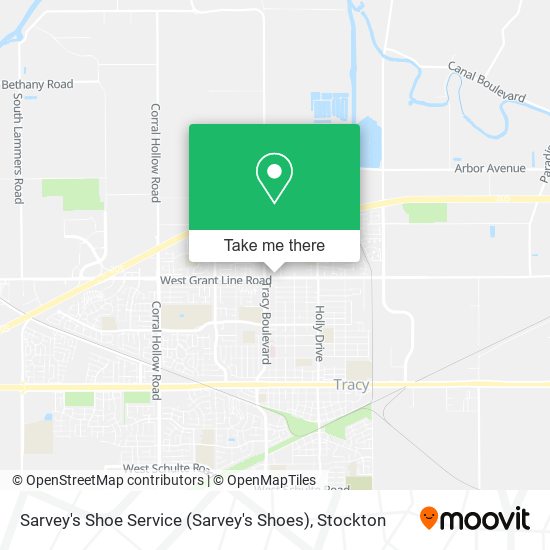 Sarvey's Shoe Service (Sarvey's Shoes) map