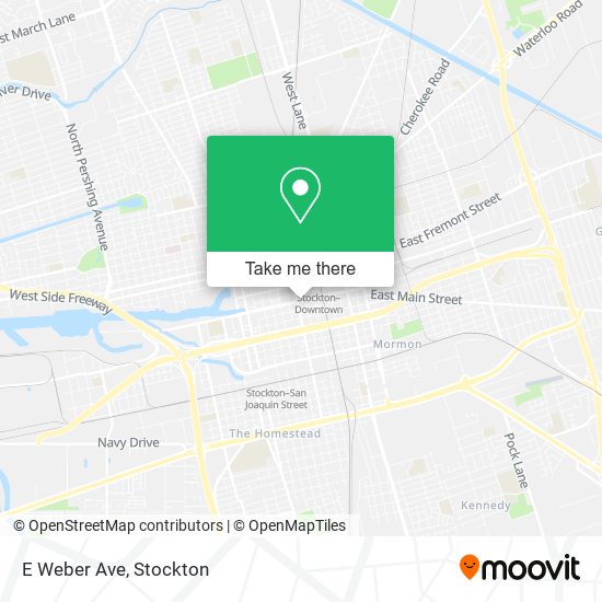 Mapa de E Weber Ave