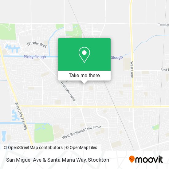 San Miguel Ave & Santa Maria Way map
