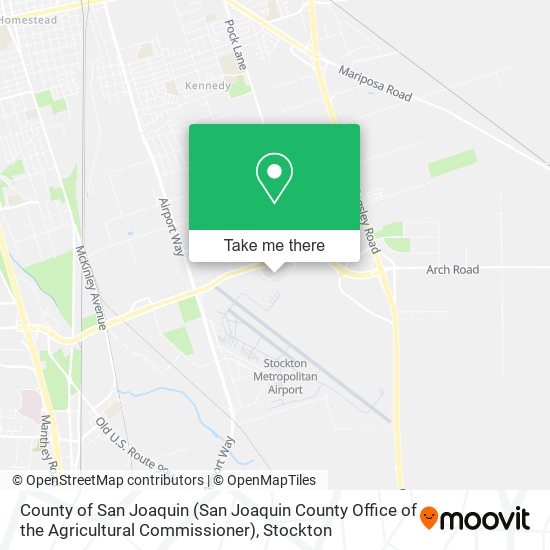 County of San Joaquin (San Joaquin County Office of the Agricultural Commissioner) map