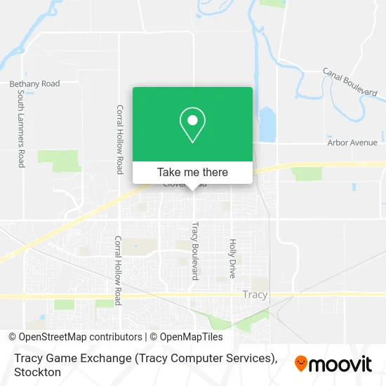 Tracy Game Exchange (Tracy Computer Services) map