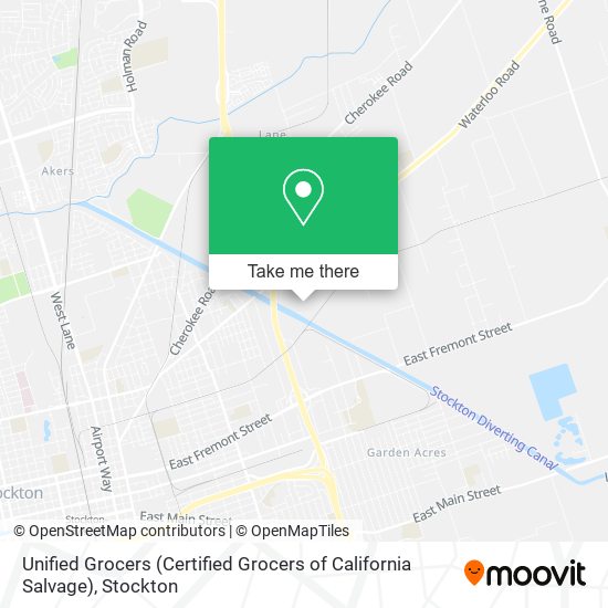 Mapa de Unified Grocers (Certified Grocers of California Salvage)