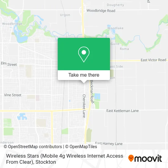 Wireless Stars (Mobile 4g Wireless Internet Access From Clear) map