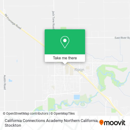 Mapa de California Connections Academy Northern California