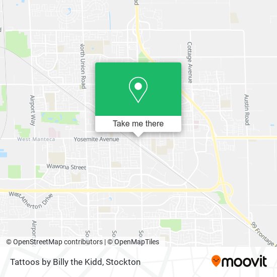 Tattoos by Billy the Kidd map