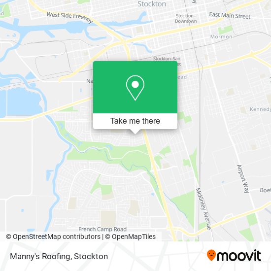 Manny's Roofing map
