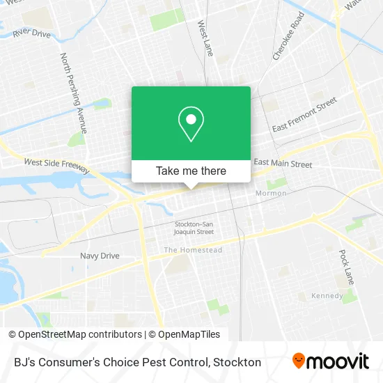 BJ's Consumer's Choice Pest Control map