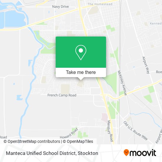 Mapa de Manteca Unified School District