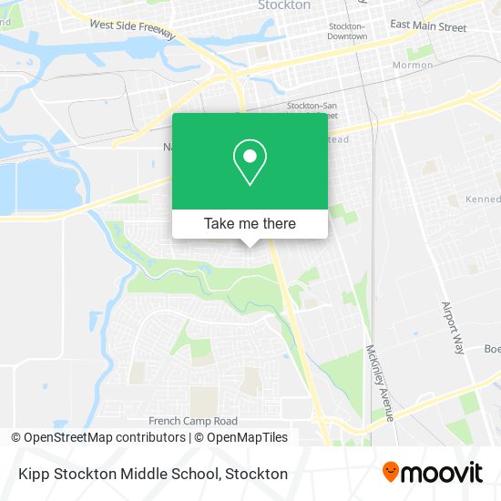Kipp Stockton Middle School map