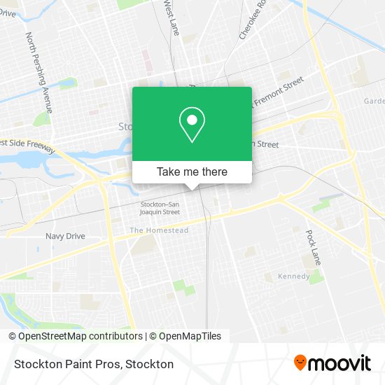 Mapa de Stockton Paint Pros
