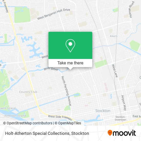 Holt-Atherton Special Collections map