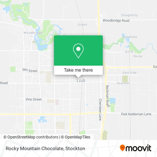 Mapa de Rocky Mountain Chocolate