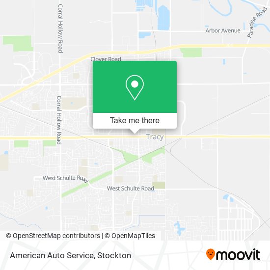 American Auto Service map