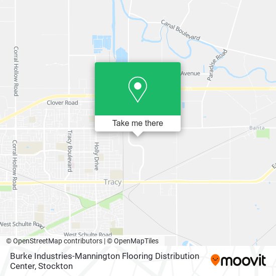 Mapa de Burke Industries-Mannington Flooring Distribution Center