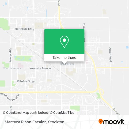 Manteca Ripon-Escalon map