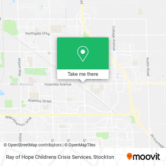 Ray of Hope Childrens Crisis Services map