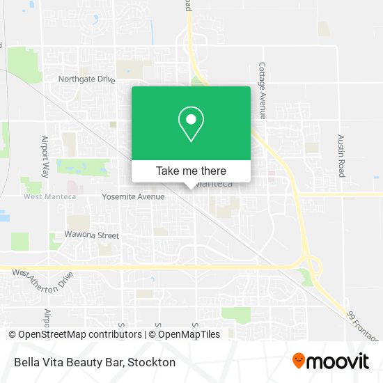 Bella Vita Beauty Bar map