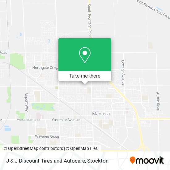 J & J Discount Tires and Autocare map
