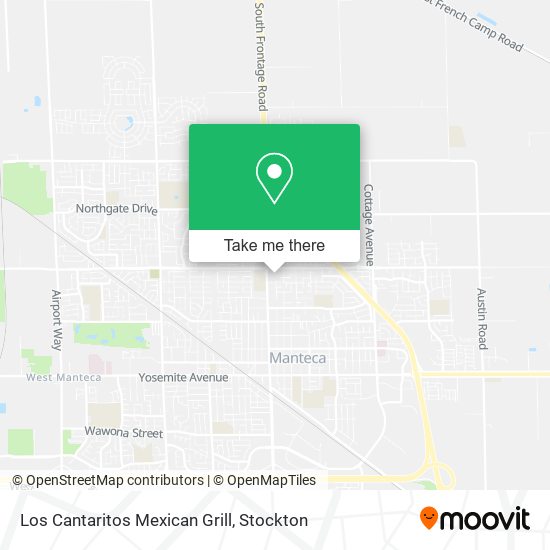 Mapa de Los Cantaritos Mexican Grill