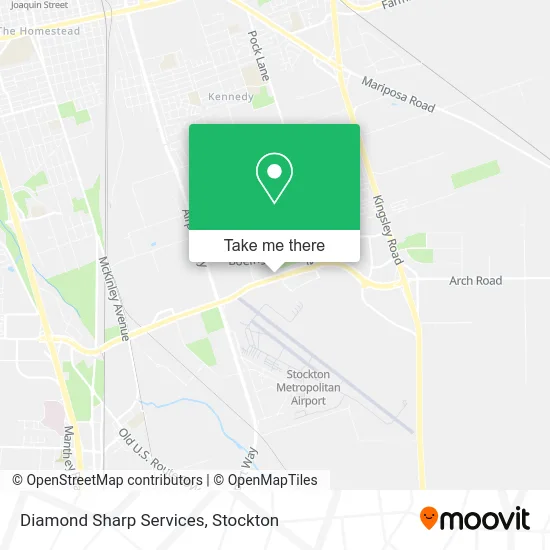 Diamond Sharp Services map