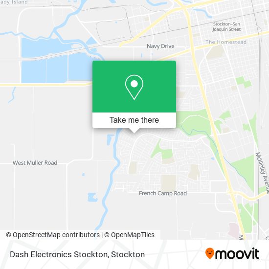 Dash Electronics Stockton map