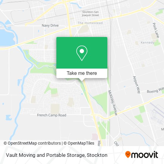 Mapa de Vault Moving and Portable Storage