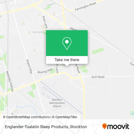 Mapa de Englander-Tualatin Sleep Products