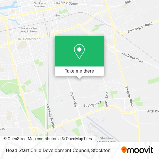 Head Start Child Development Council map