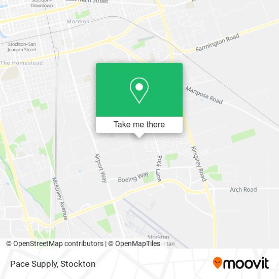 Mapa de Pace Supply