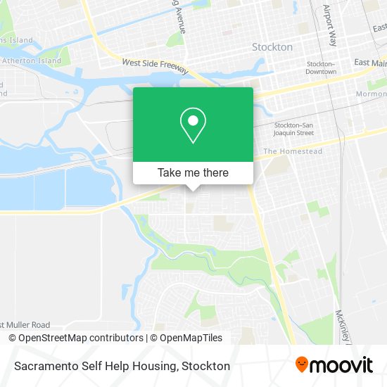 Mapa de Sacramento Self Help Housing