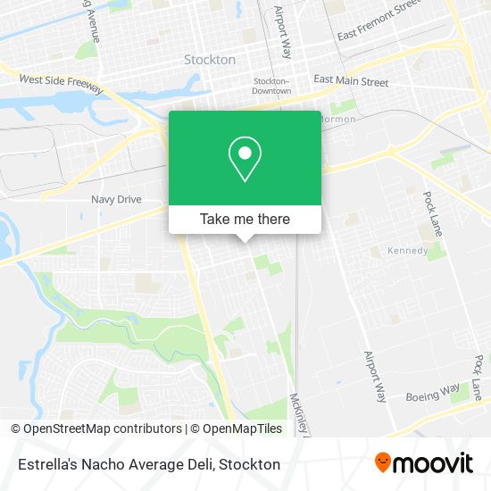 Estrella's Nacho Average Deli map