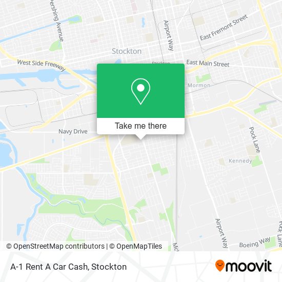 A-1 Rent A Car Cash map