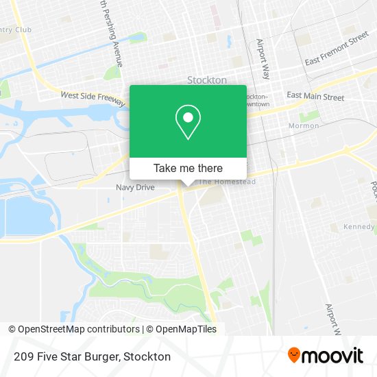 Mapa de 209 Five Star Burger