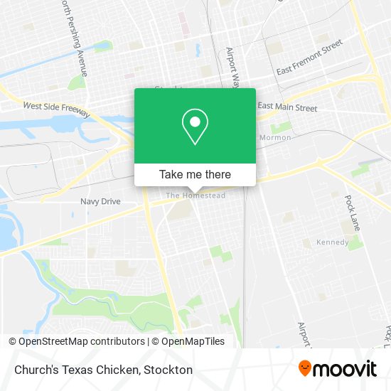 Mapa de Church's Texas Chicken