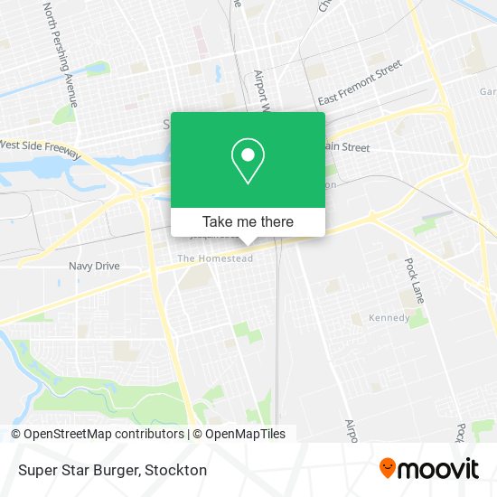 Super Star Burger map