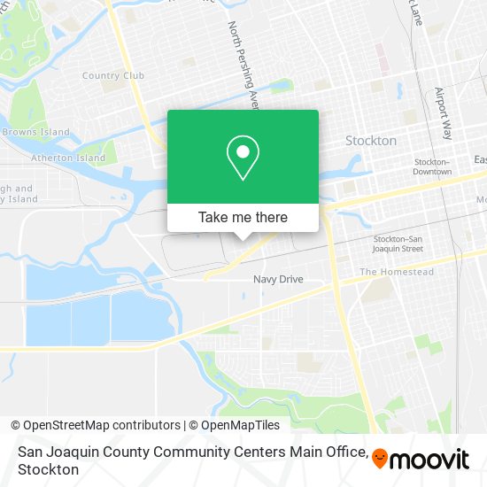 San Joaquin County Community Centers Main Office map