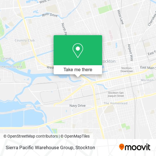 Sierra Pacific Warehouse Group map