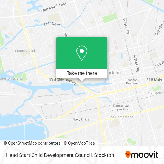 Head Start Child Development Council map