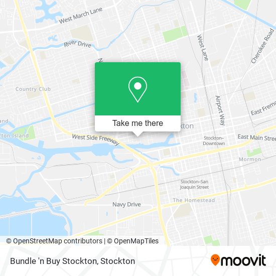Bundle 'n Buy Stockton map