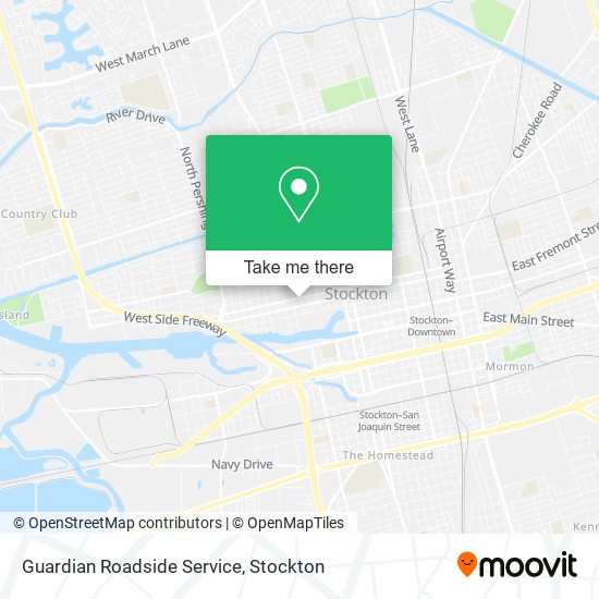 Guardian Roadside Service map