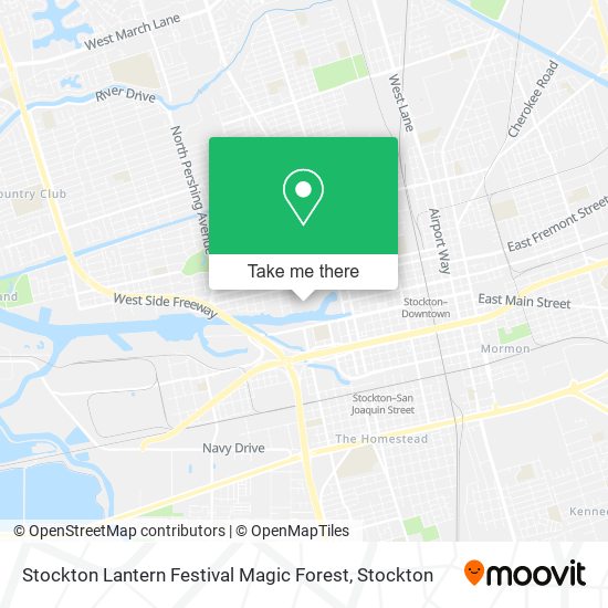 Stockton Lantern Festival Magic Forest map